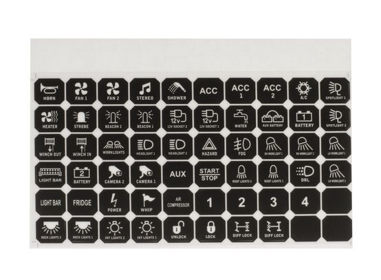Hulk 4x4 60 Decals for Smart 8 Switch Panel