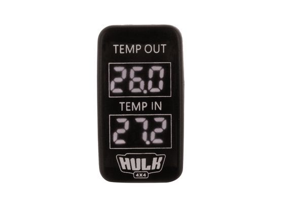 Hulk 4x4 White LED Dual Temperature Meter OE RPL to suit early Toyota