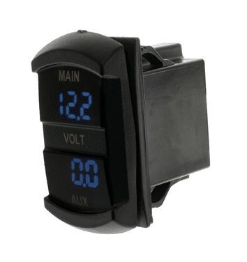 Hulk 4x4 Switch Size Dual Voltmeter