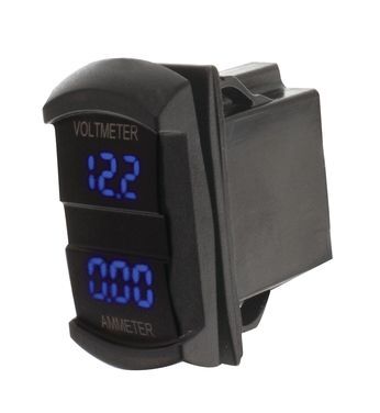 Hulk 4x4 Switch Size Dual Voltmeter & Ammeter