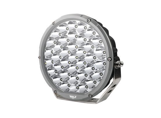 Hulk 4x4 Silver Bezel Round LED Driving Lamp