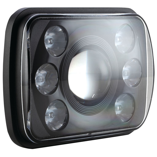 Ignite Black LED Rectangle Headlight