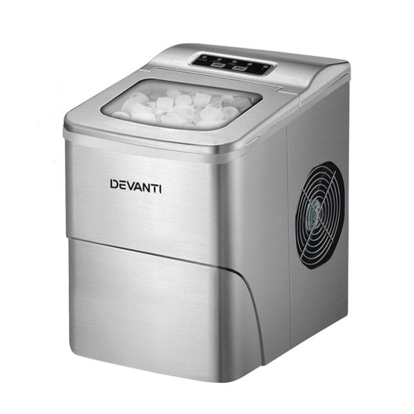 Devanti 1.3L Silver Portable Ice Maker