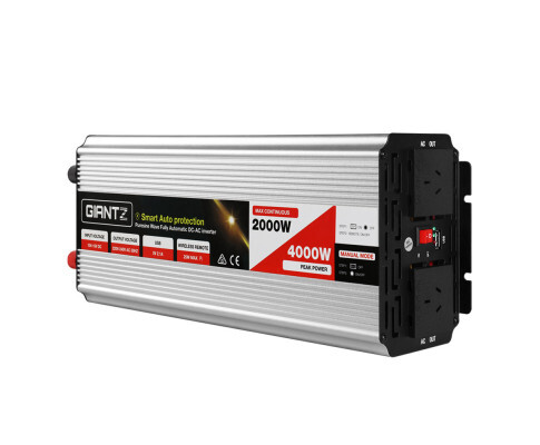 Giantz 12V 2000W Pure Sine Wave Power Inverter
