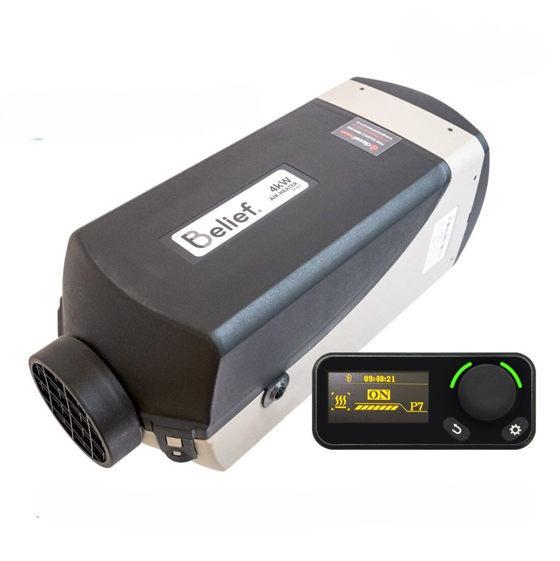 Belief 12V 4kW Diesel Air Heater Full Installation Kit