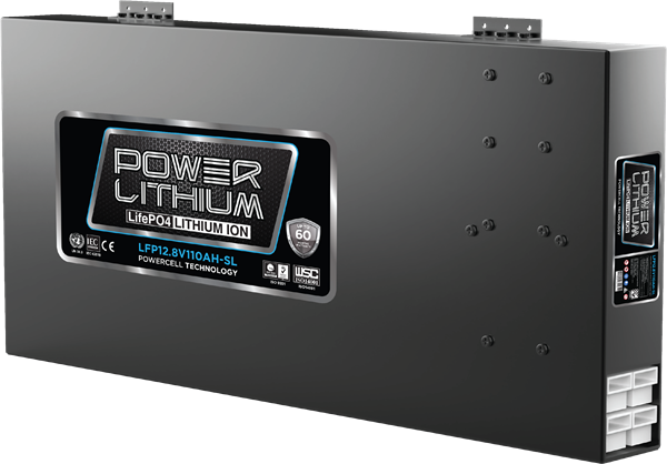 Power Lithium 12V 110Ah Slim Line Battery, LFP12.8V110AH-SL
