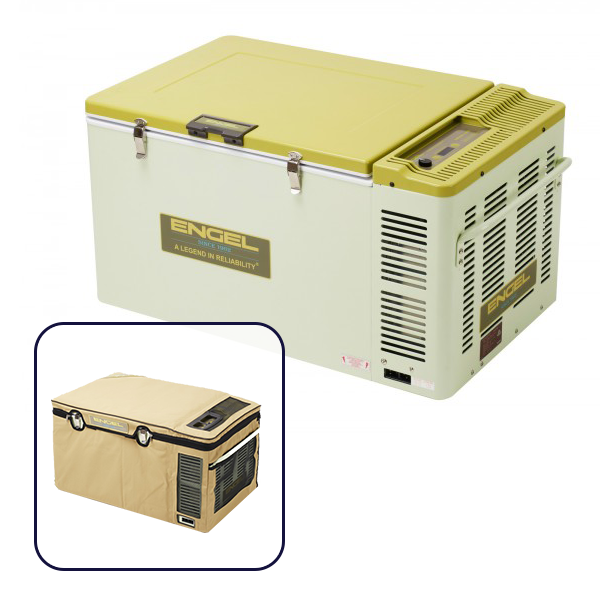 Engel 60 Litre Retro Chest Fridge / Freezer + Transit Bag Buy Now Caravan RV Camping