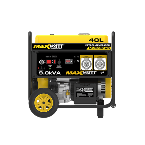 MaxWatt 9kVA Petrol Generator with Electric Start + 2 Wire Auto Start