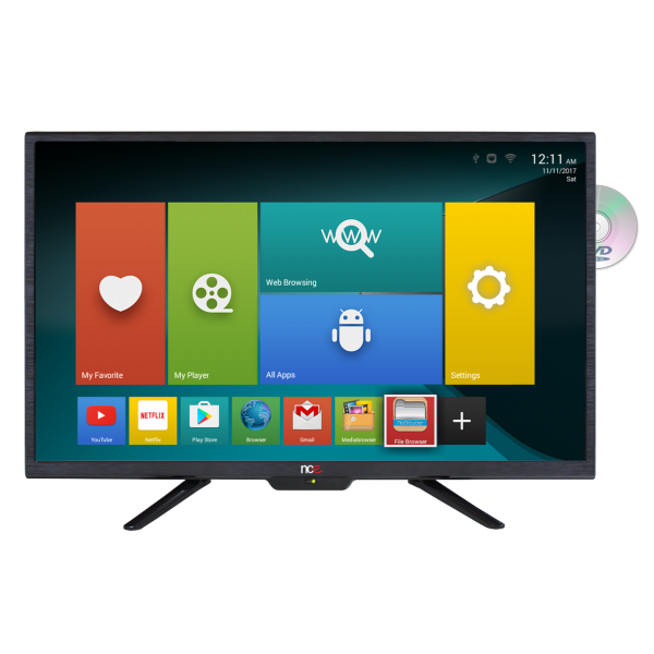 NCE 28" Smart LED LCD TV/DVD Combo 12VDC Caravan RV Camping