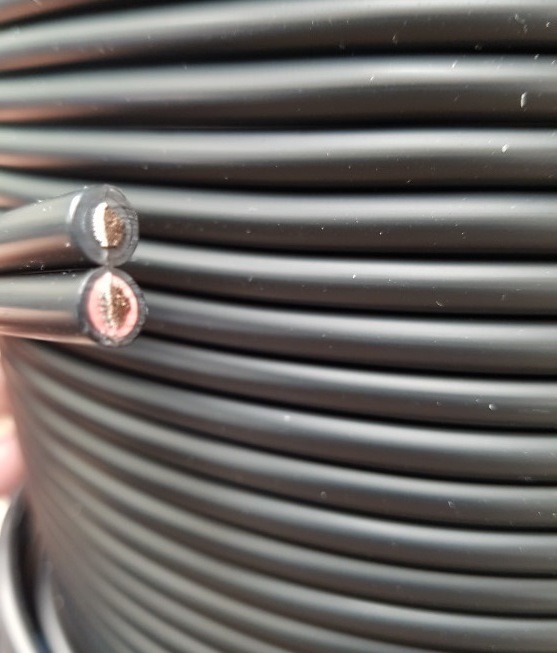 Solar Cable PV1-F 6mm2 twin, thin sheath