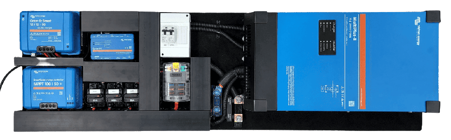 Pre-Wired Victron Board B2 with 50A MPPT Smart Solar & Cerbo GX & GX Touch & Exotronic Lithium Battery
