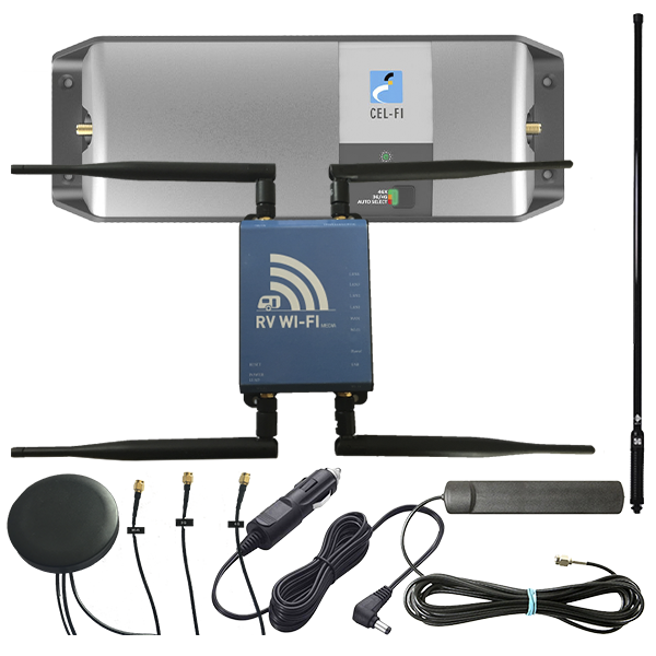 RV WIFI+4GX Portable Caravan Wifi + CelFi Go Optus Repeater Bundle