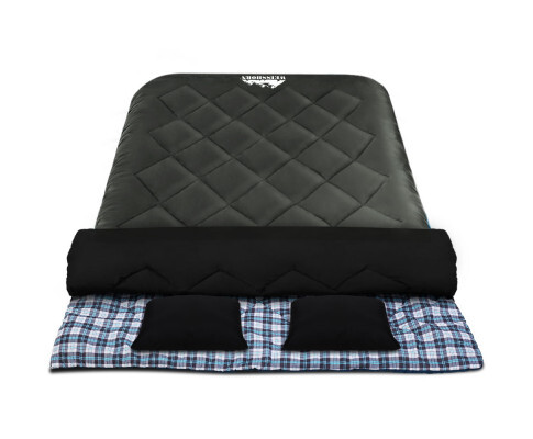 Weisshorn Grey Double Thermal Sleeping Bag -10°C to 15°C