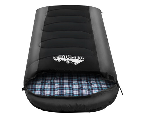 Weisshorn Black Single Thermal Sleeping Bag for -20°C to 10°C