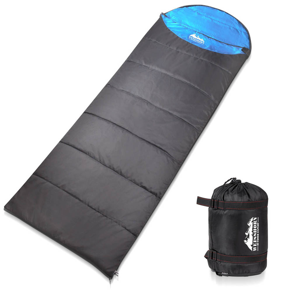 Single Thermal Micro Compact Sleeping Bag Blue & GreyFor Sale