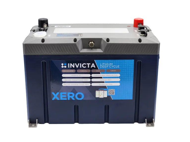 Invicta Xero 12V 120Ah Lithium Battery with Bluetooth