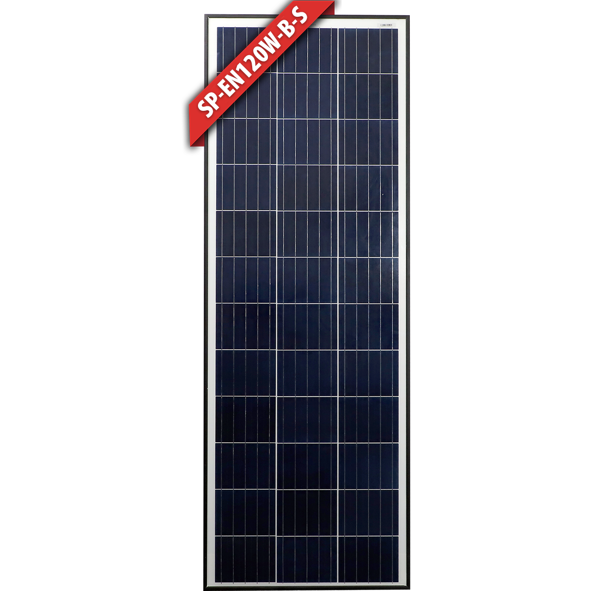 Enerdrive 120W Slim Fixed Solar Panel, Black