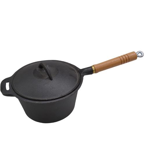 Supex Cast Iron Pre Seasoned Saucepan