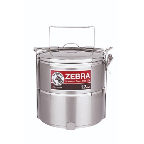 Zebra Tiered Round Food Carrier