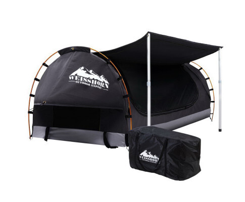 Weisshorn Dark Grey Double Free Standing Camping Swag