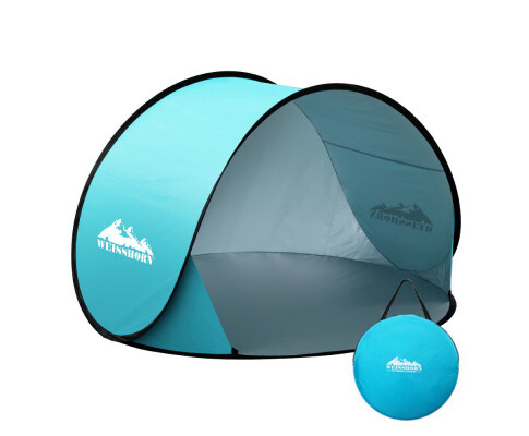 Weisshorn Blue 3 Person Pop Up Beach Tent