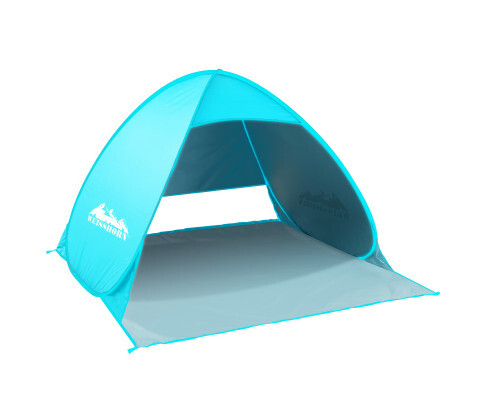 Weisshorn Light Blue 3 Person Pop Up Beach Tent