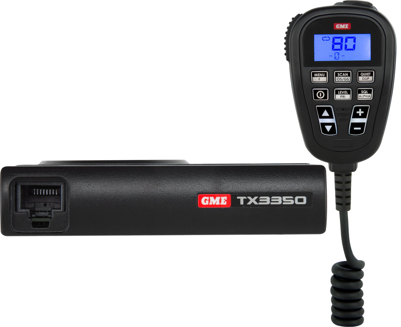 GME 5W Compact UHF CB Radio with SoundPath Speaker Microphone