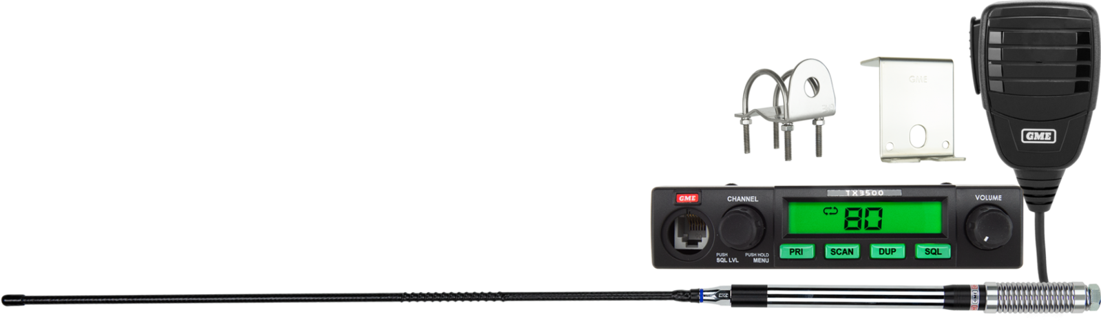 GME 5W Compact UHF CB Radio Value Pack