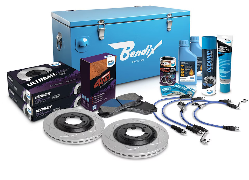 Bendix Ultimate 4WD Brake Upgrade Kit with 2 inch Lift (Flat Rotor) to suit Holden Colorado (2012-2020) RG