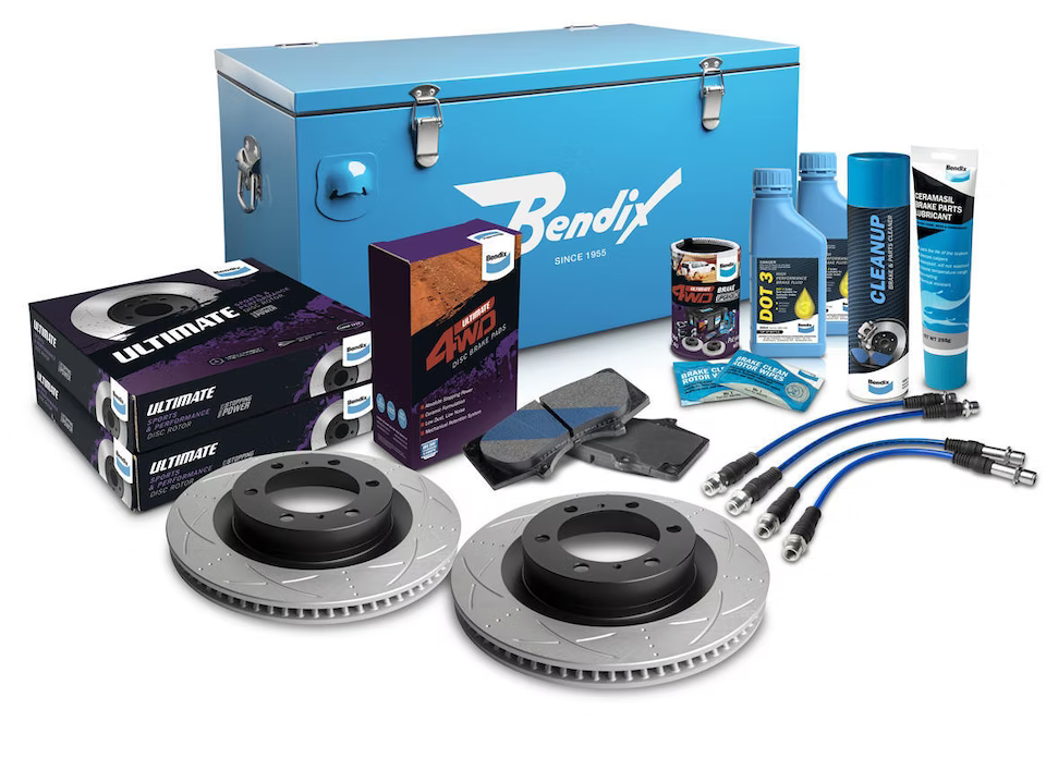 Bendix Ultimate 4WD Brake Upgrade Kit with 2 inch Lift to suit Toyota Land Cruiser Prado (2009-2015) KDJ150 & (2009-2017) GRJ150