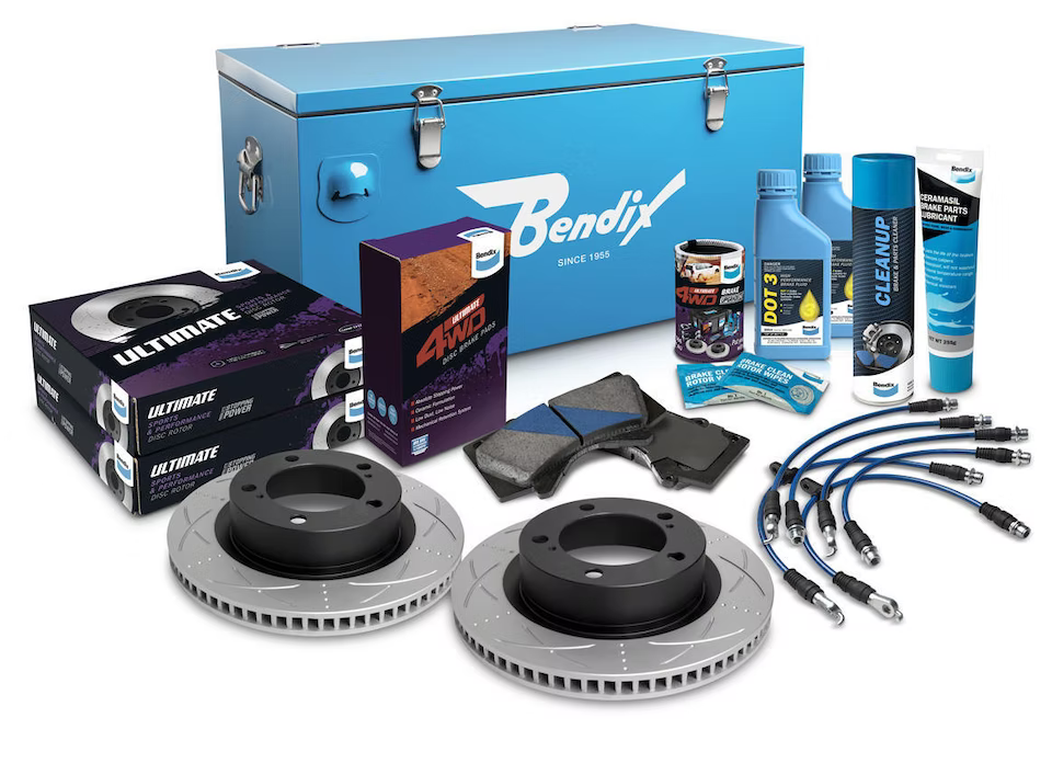 Bendix Ultimate 4WD Brake Upgrade Kit with 2 inch Lift to suit Toyota Land Cruiser (2007-2021) VDJ200 & (2012-2019) URJ202