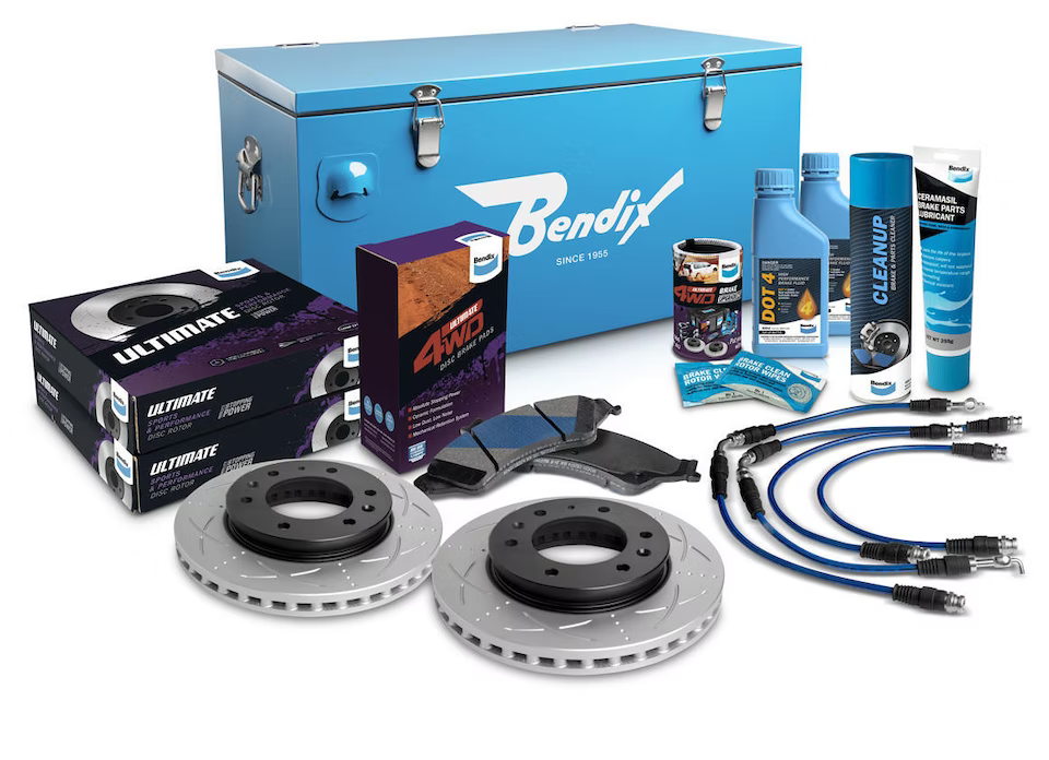 Bendix Ultimate 4WD Brake Upgrade Kit with 2 inch Lift to suit Ford Ranger (2011-2015) PX & Mazda BT-50 (2011-2020) B22 B32 UP UR