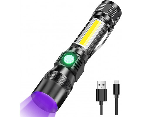 DZ Rechargeable UV Flashlight Torch