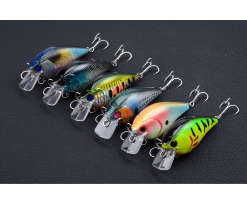 DZ 8cm Crank Bait Fishing Lure Surface Tackle Saltwater 6 Pack