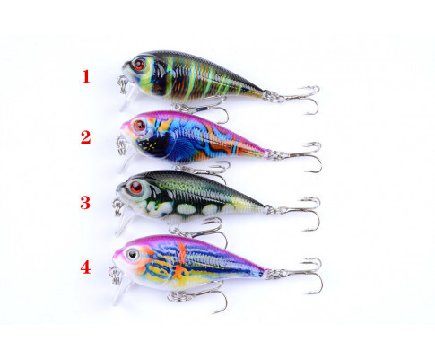 DZ 5.5cm Crank Bait Fishing Lure Surface Tackle Saltwater 4 Pack