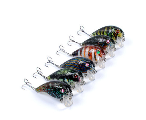 DZ 5cm Poppers Fishing Lure Surface Tackle Fresh Saltwater 6 Pack