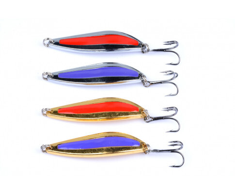 DZ 10g Metal Spoon Fishing Hard Lure Spinner Spoon Baits 4 Pack