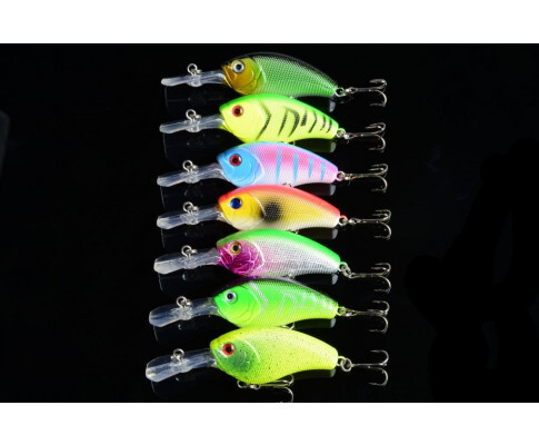 DZ 9cm Crank Bait Fishing Lure Surface Tackle Saltwater 7 Pack