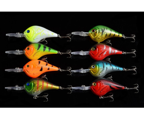DZ 9.5cm Crank Bait Fishing Lure Surface Tackle Saltwater 8 Pack
