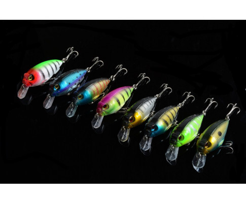DZ 7cm Crank Bait Fishing Lure Surface Tackle Saltwater 8 Pack