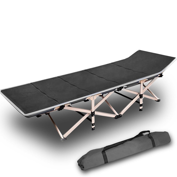 Bargene Grey Stretcher Bed with Single Mattress