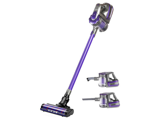 Devanti Handheld Vacuum Cleaner Cordless Roller Brush Head 150W Purple
