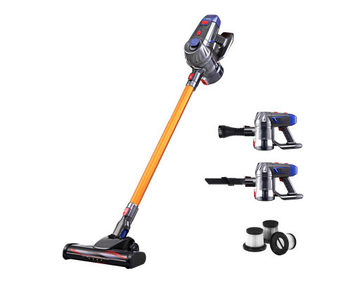 Devanti Handheld Vacuum Cleaner Cordless HEPA Filter Gold 150W