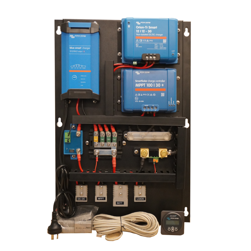 Victron Pre-Wired Power Panel with 30A DC, AC, and Solar Charger