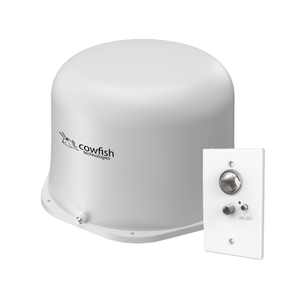 Cowfish VanTenna Premium Model B, White with Side Connecter