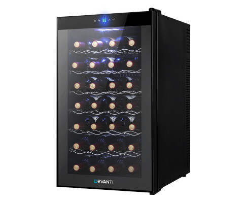 Devanti Wine Cooler Fridge 28 Bottles
