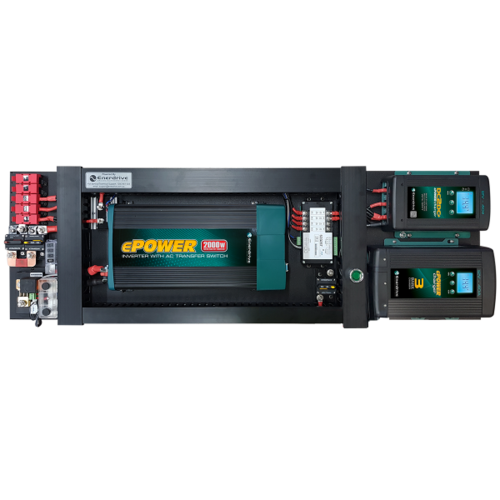 Enerdrive eSYSTEM-F 40A AC / DC with Simarine Monitor & 2000W Inverter (RCD/AC Transfer)