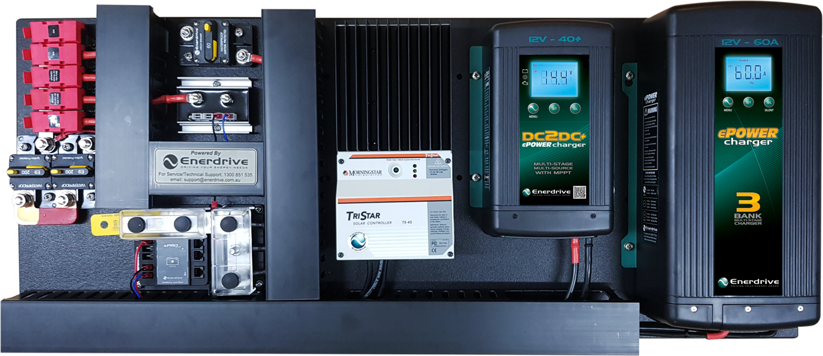 Enerdrive eSYSTEM-J 60A AC / 40A DC with TriStar 45A Solar Reg & ePRO+