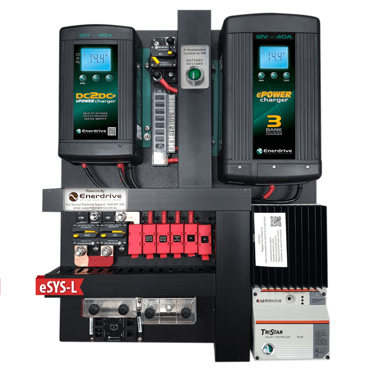 Enerdrive eSYSTEM-L 40A AC / DC with ePRO+ & 45A PWM
