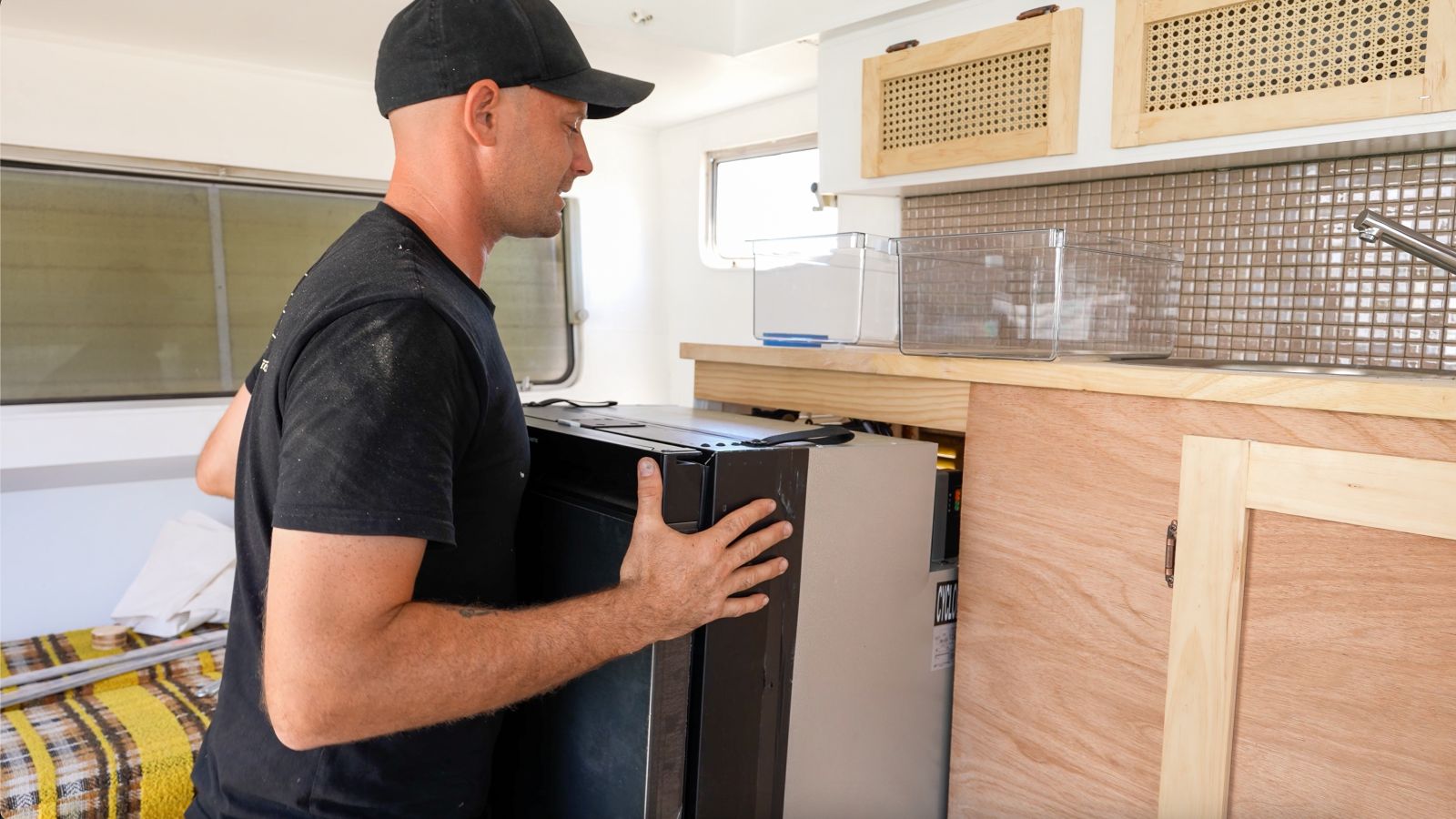diy caravan fridge installation